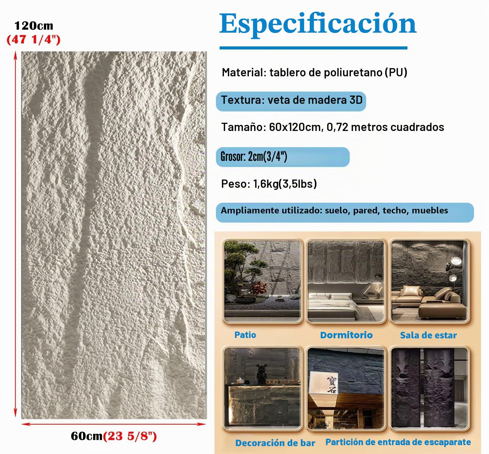 Panel de pared de piedra sintética para exterior e interior, decoración de pared 3D de poliuretano impermeable, revestimiento de piedra apilada para espacios modernos y clásicos