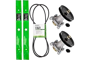 8TEN Deck Blade Spindle Belt Kit for Husqvarna Poulan YTH22V46 YTH21K46 YTH20K46...