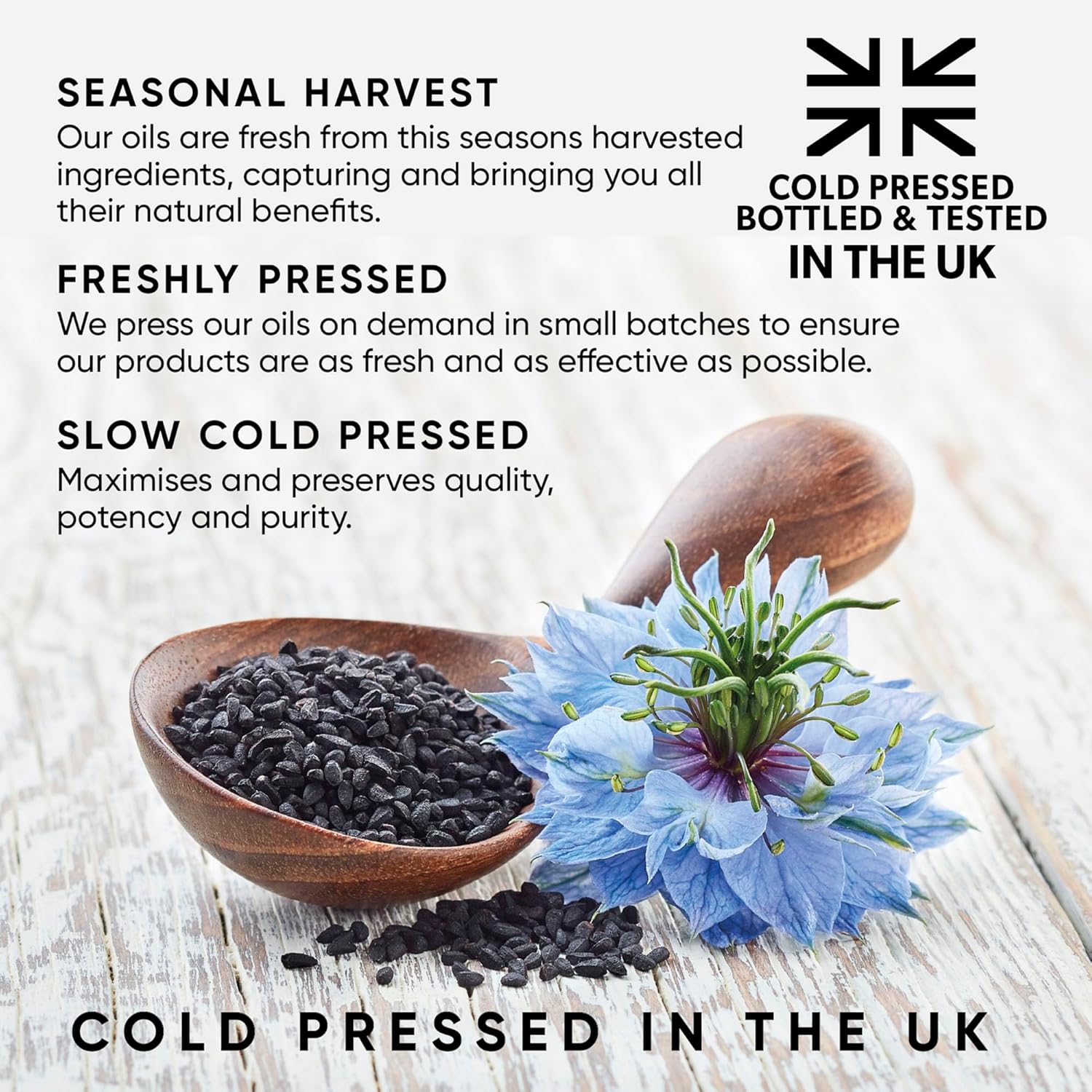 High Strength 100% Pure Virgin Cold Pressed Black Seed Cumin Oil 100ML Glass Bottle, Nigella Sativa Black Seed Oil