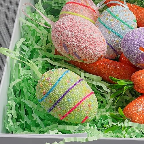 Miniatura 61 de Uptotop Relleno de papel de corte arrugado de 4 onzas para envolver regalos, cumpleaños, Navidad, Acción de Gracias, boda, día de la madre, plata