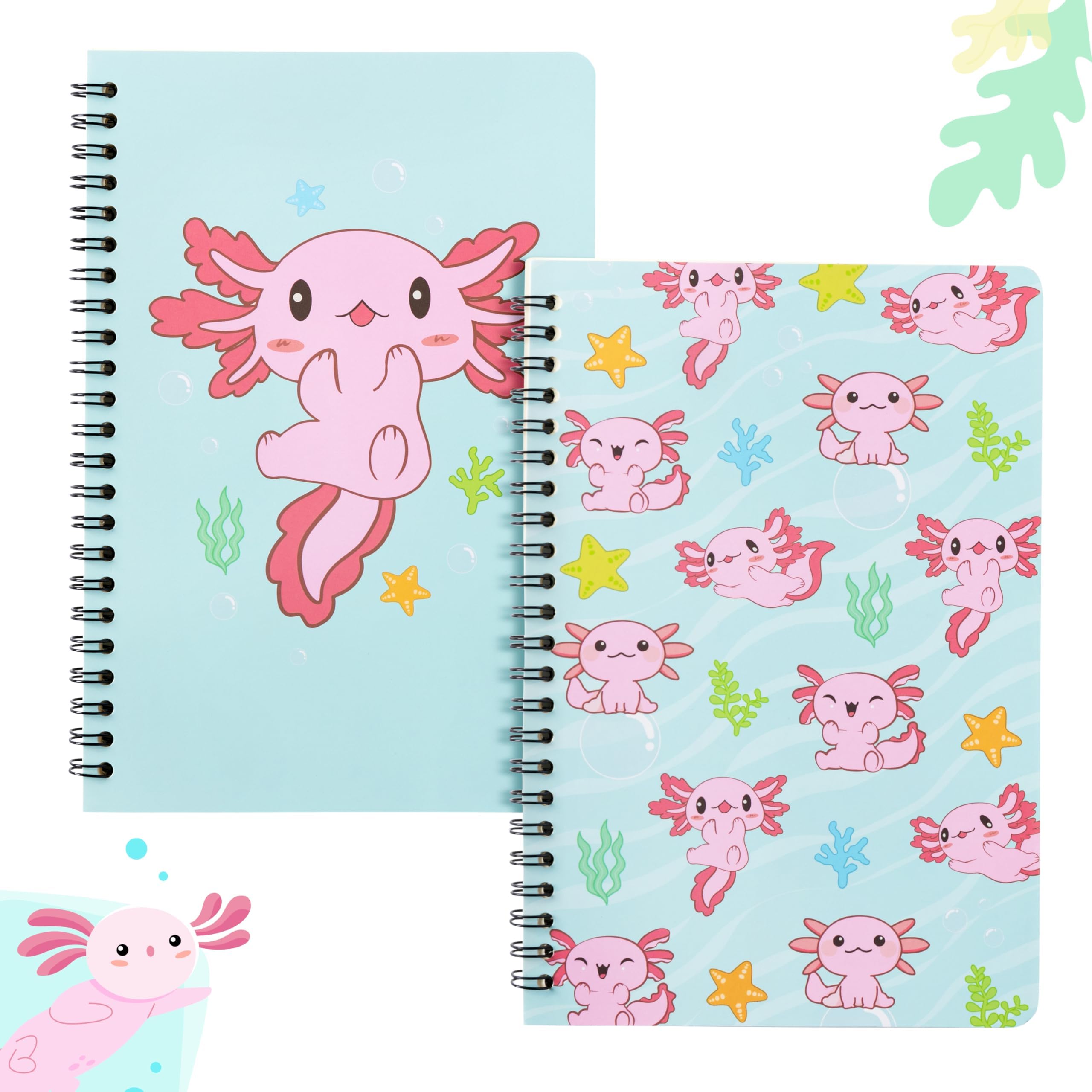 Carnets à spirale Axolotl 2P cahier de notes motif mignon
