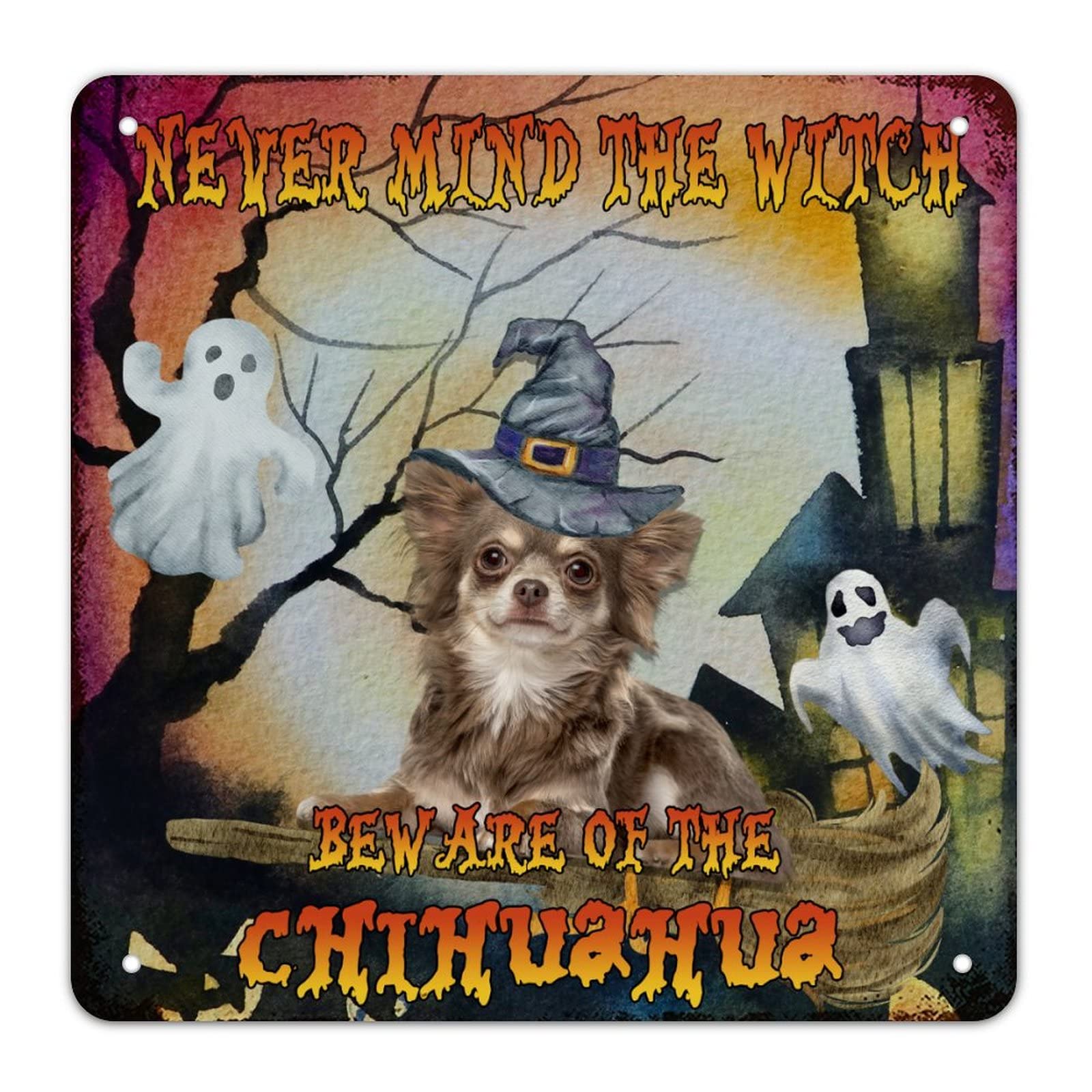 Panneau Halloween en métal pour remplacer les décorations fragiles et ternes