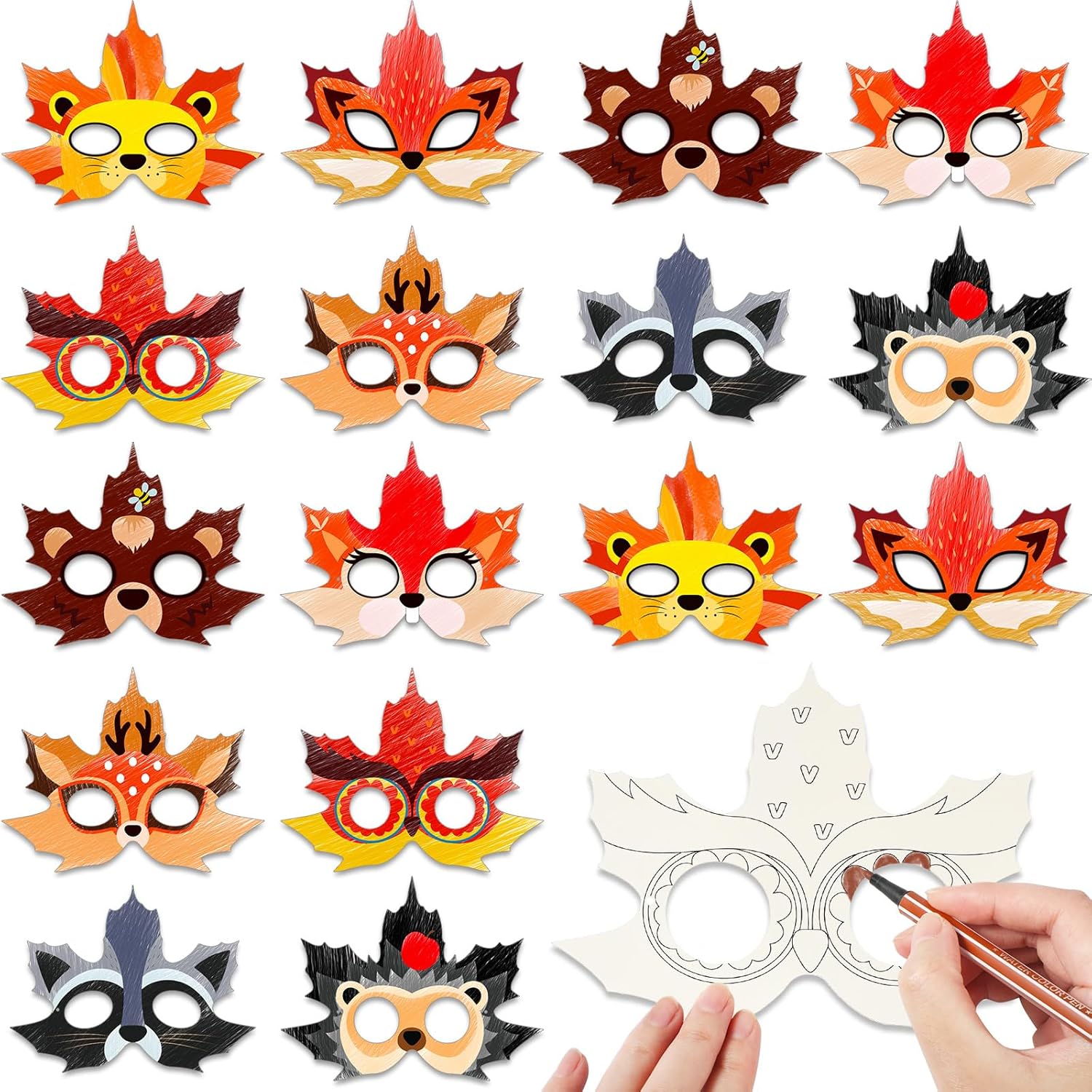 Maple Leaf DIY Masks