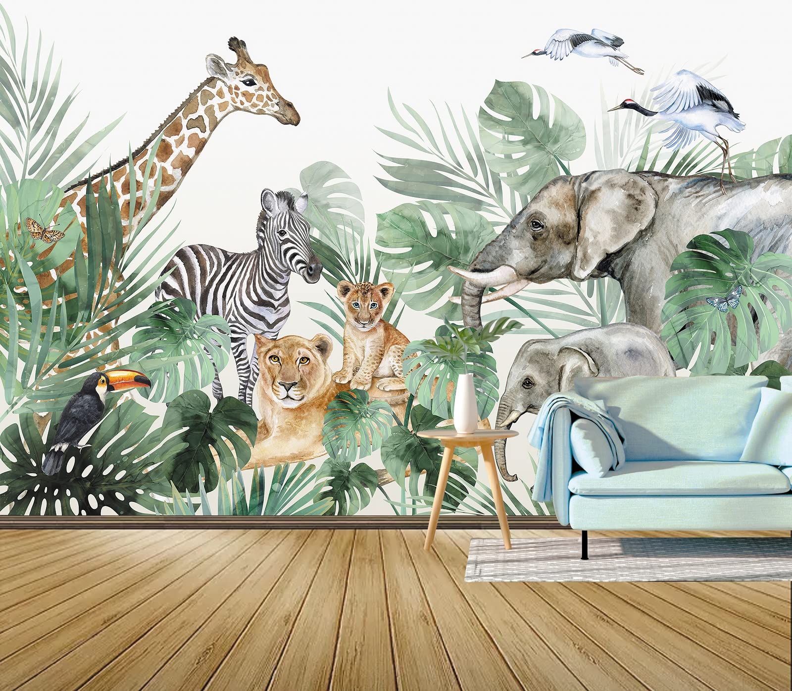 Tapety Dżungla Zwierzęta (350x256 cm)