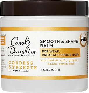 Carol's Daughter Goddess Strength Smooth & Shape Hair Balm: 24Hr Hold, 48Hr Frizz Control for Breakage-Prone Hair, 5.5oz