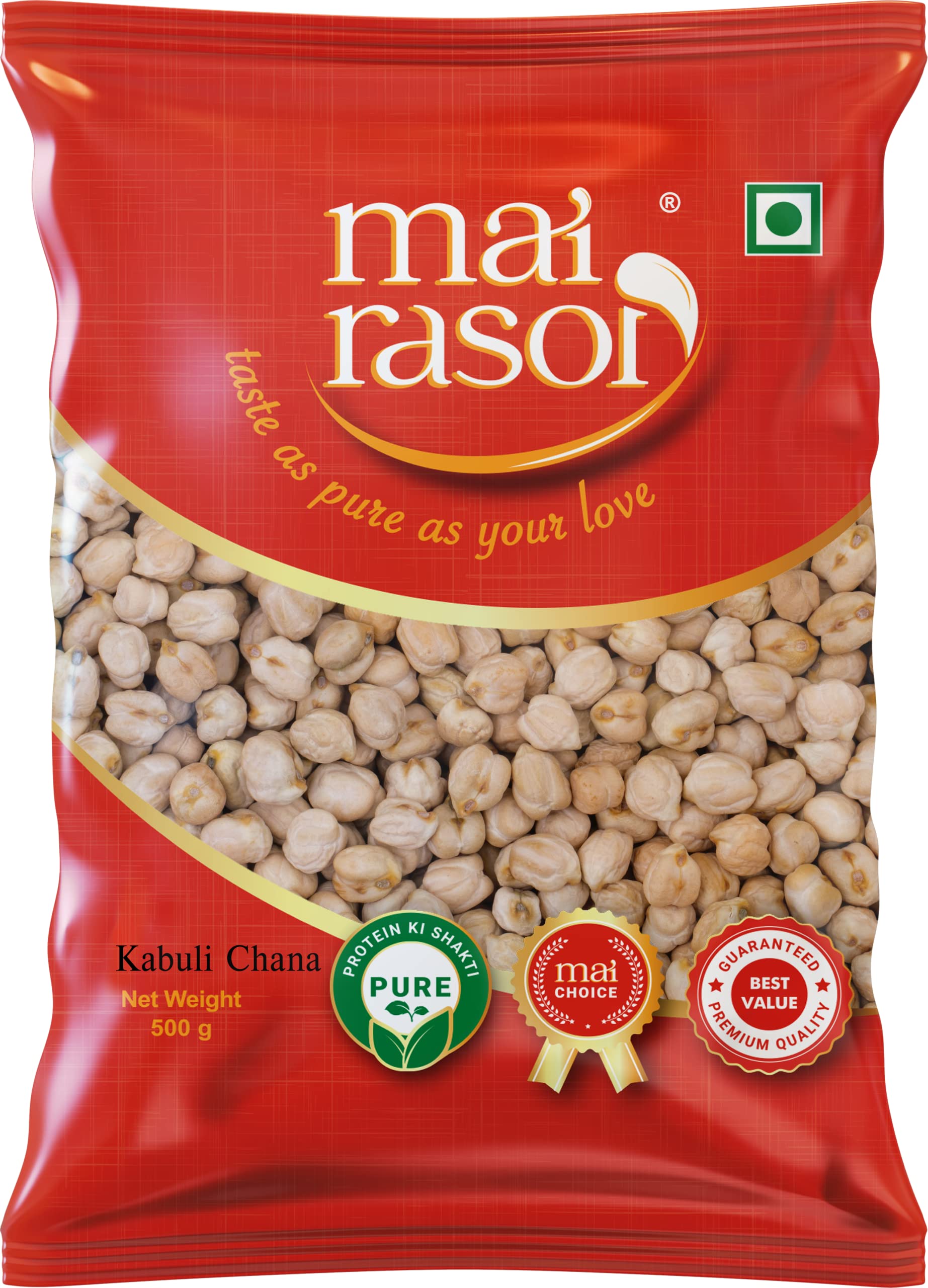 MAI RASOI Kabuli Chana/Channa Punjabi Chole 500 Gm Pouch