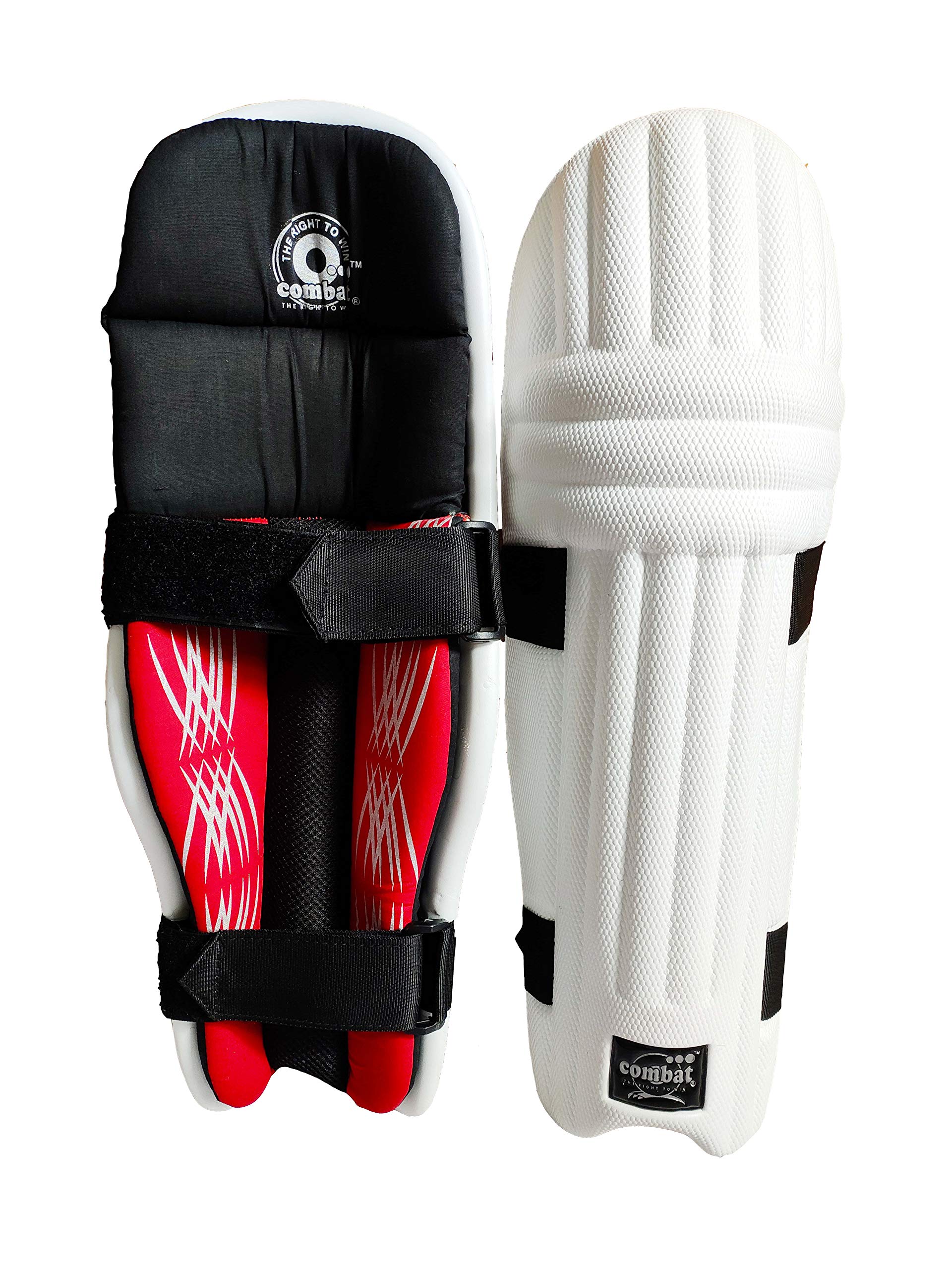Combat Ultra Lite Molded Batting Pads Red Black (Men)-image-13