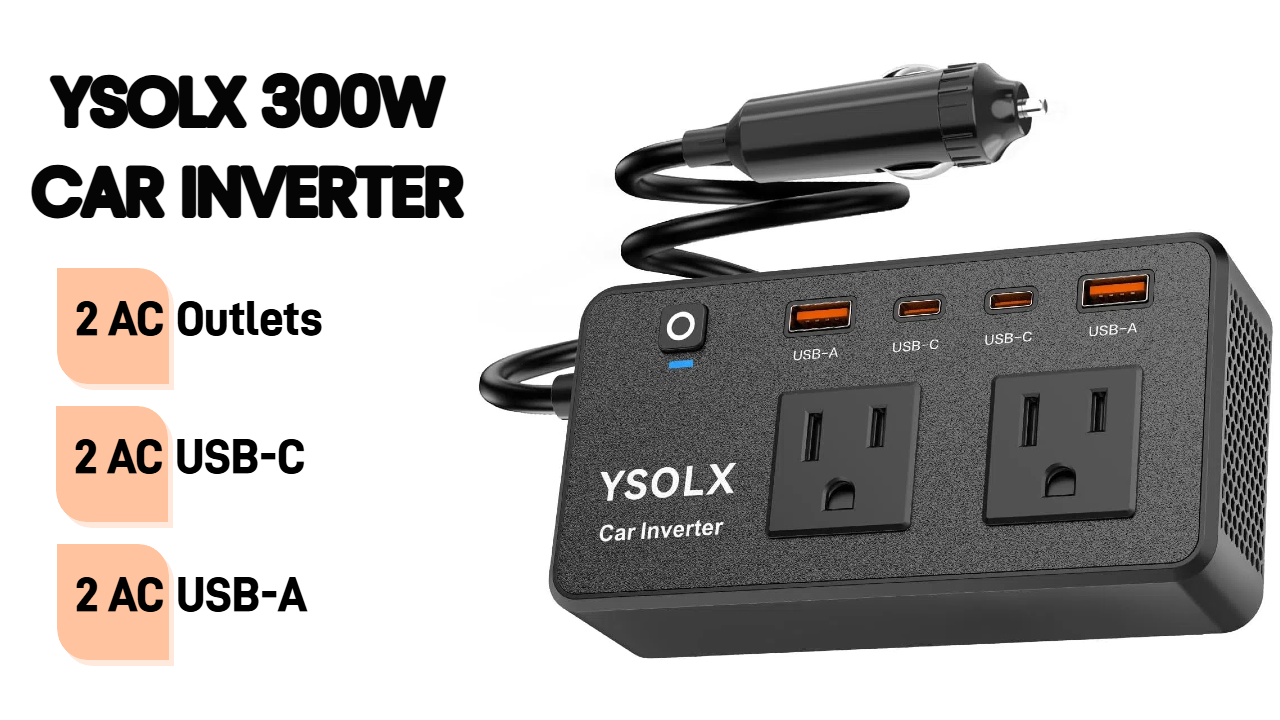 Amazon.com: 300W Car Power Inverter - YSOLX Dual DC 12V to 110V AC