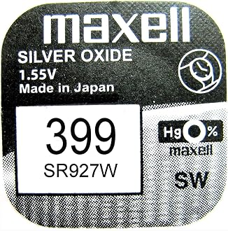 Maxell Silver Oxide 399 / SR927W Watch Battery