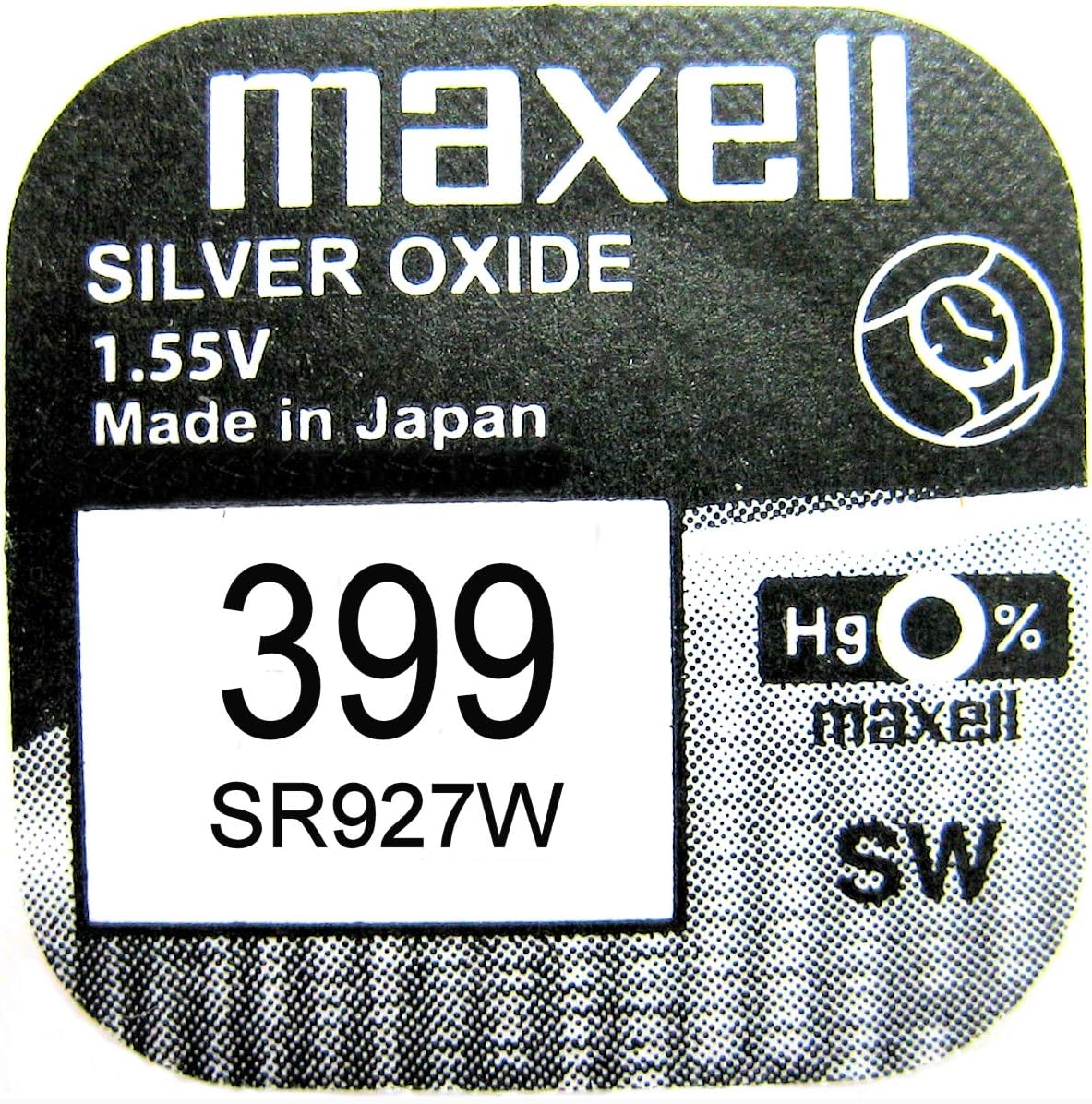 Maxell Silver Oxide 399 / SR927W Watch Battery