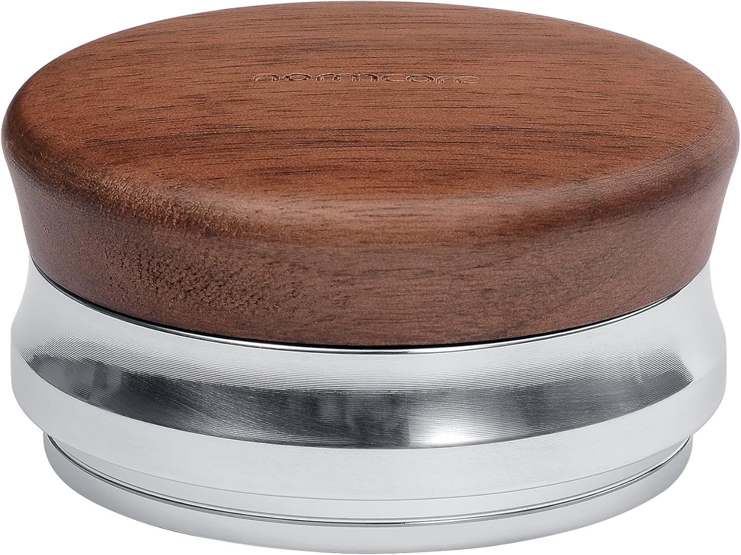 Normcore 58.5mm Espresso Palm Coffee Tamper, Espresso Tamper With Flat Base, Heavy Duty Coffee Tamper With Genuine American Walnut Wood, Adjustable Depth Height Fits All 58mm Espresso Portafilter