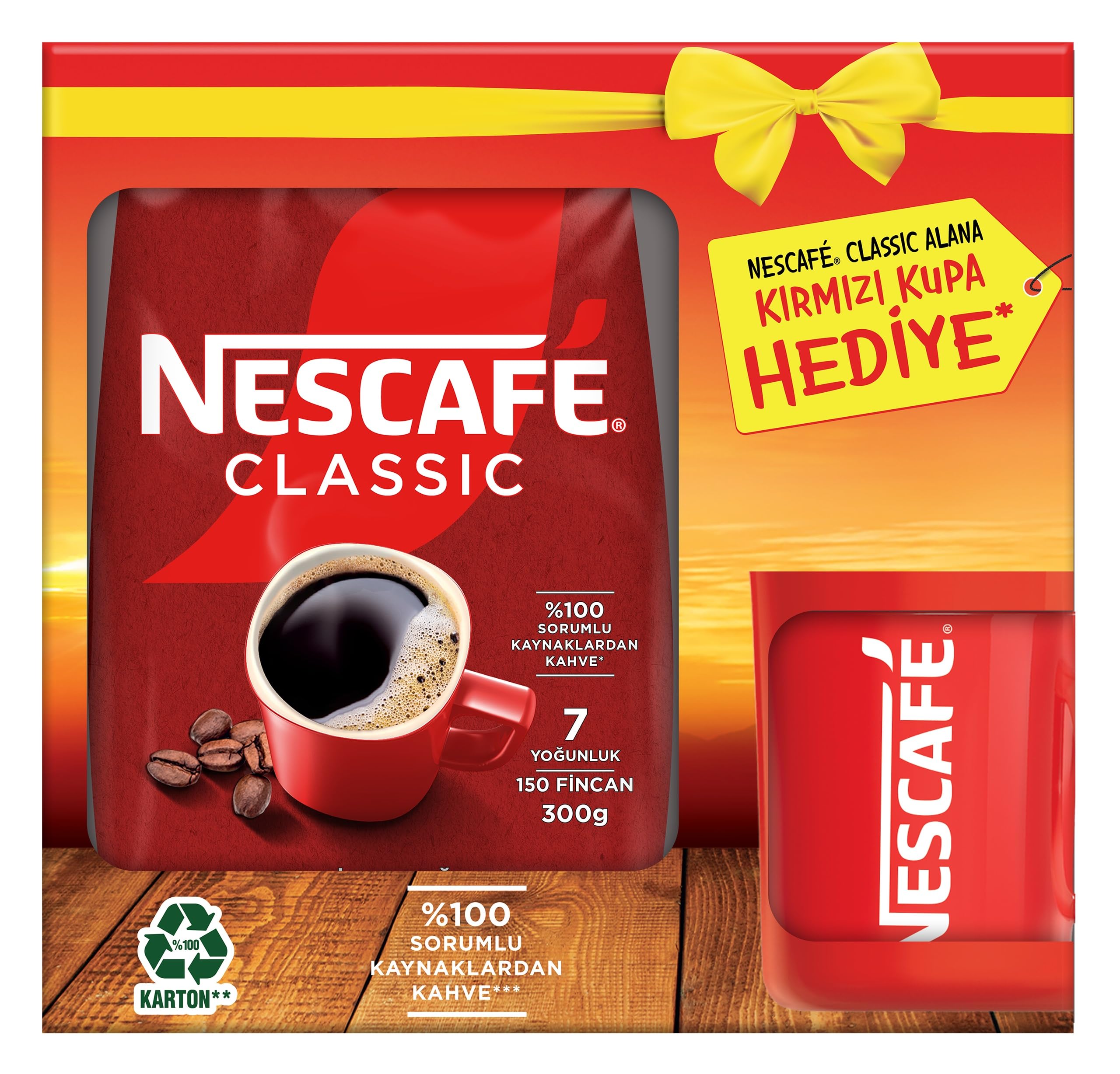 NESCAFÉ Classic Ekopaket 300g (Fincan Hediyeli) : Amazon.com.tr