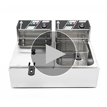 Amazon.com: Electric Deep Fryer w/ 2 Baskets and Lids, 5000W