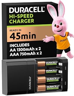 Duracell Fast Rechargeable Battery Charger 45 Minutes