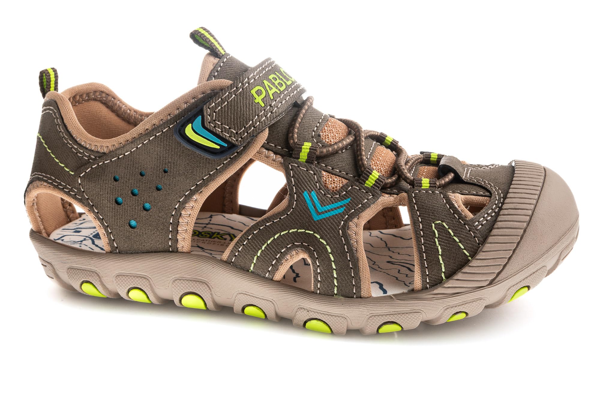 Pablosky Damen Braun Camping 985990 Sandale, 28 Eu