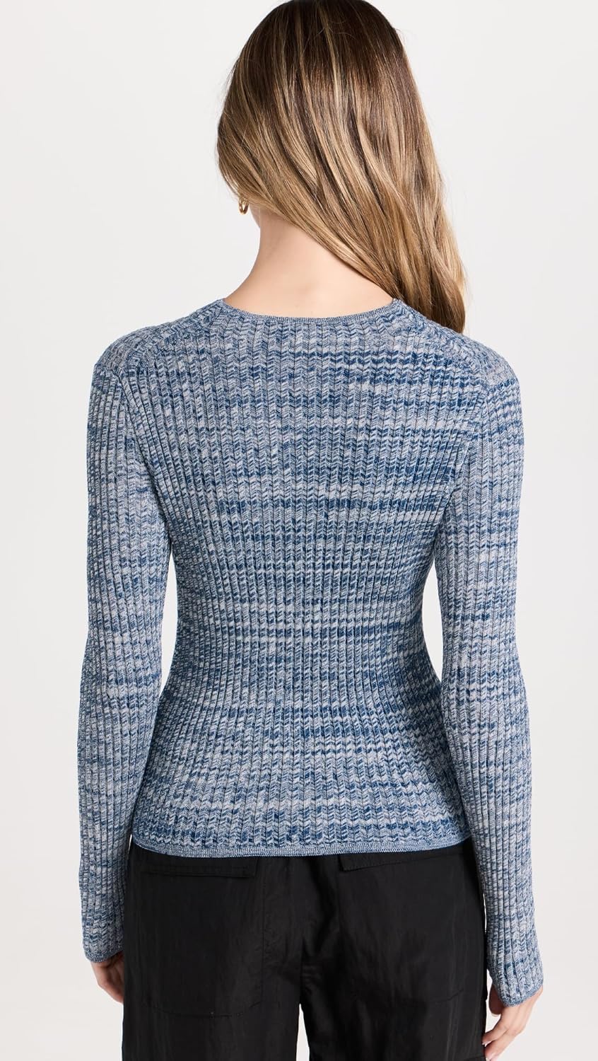 Vince Women's Marl Mock Neck Pullover - Image 3