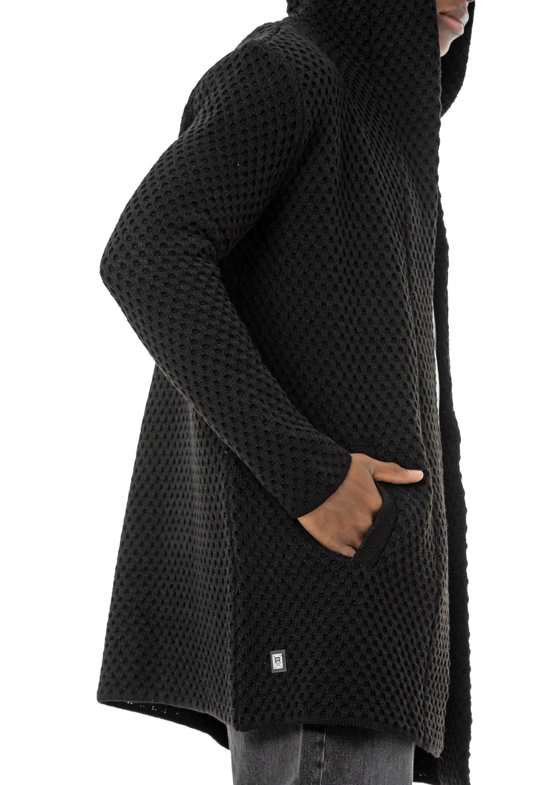 Red Bridge - Cardigan da uomo con cappuccio