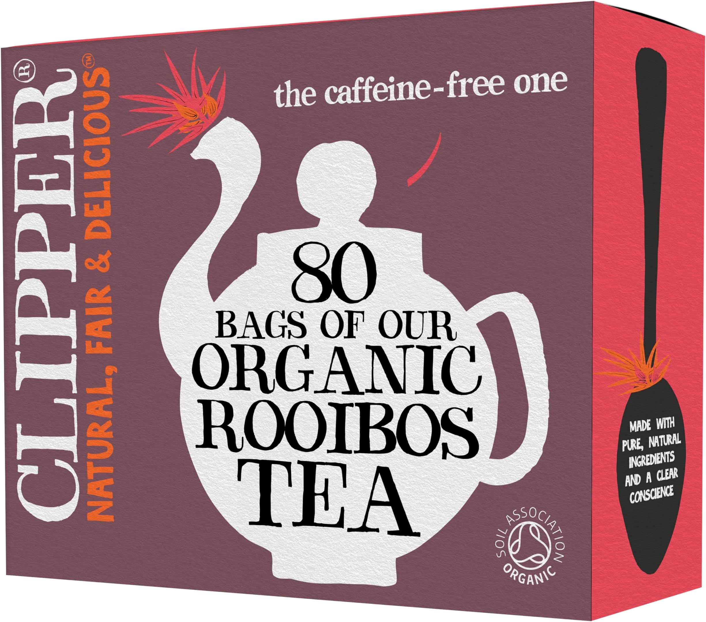 (4 PACK) - Clipper - Organic Infusion Redbush | 80 Bag | 4 PACK BUNDLE