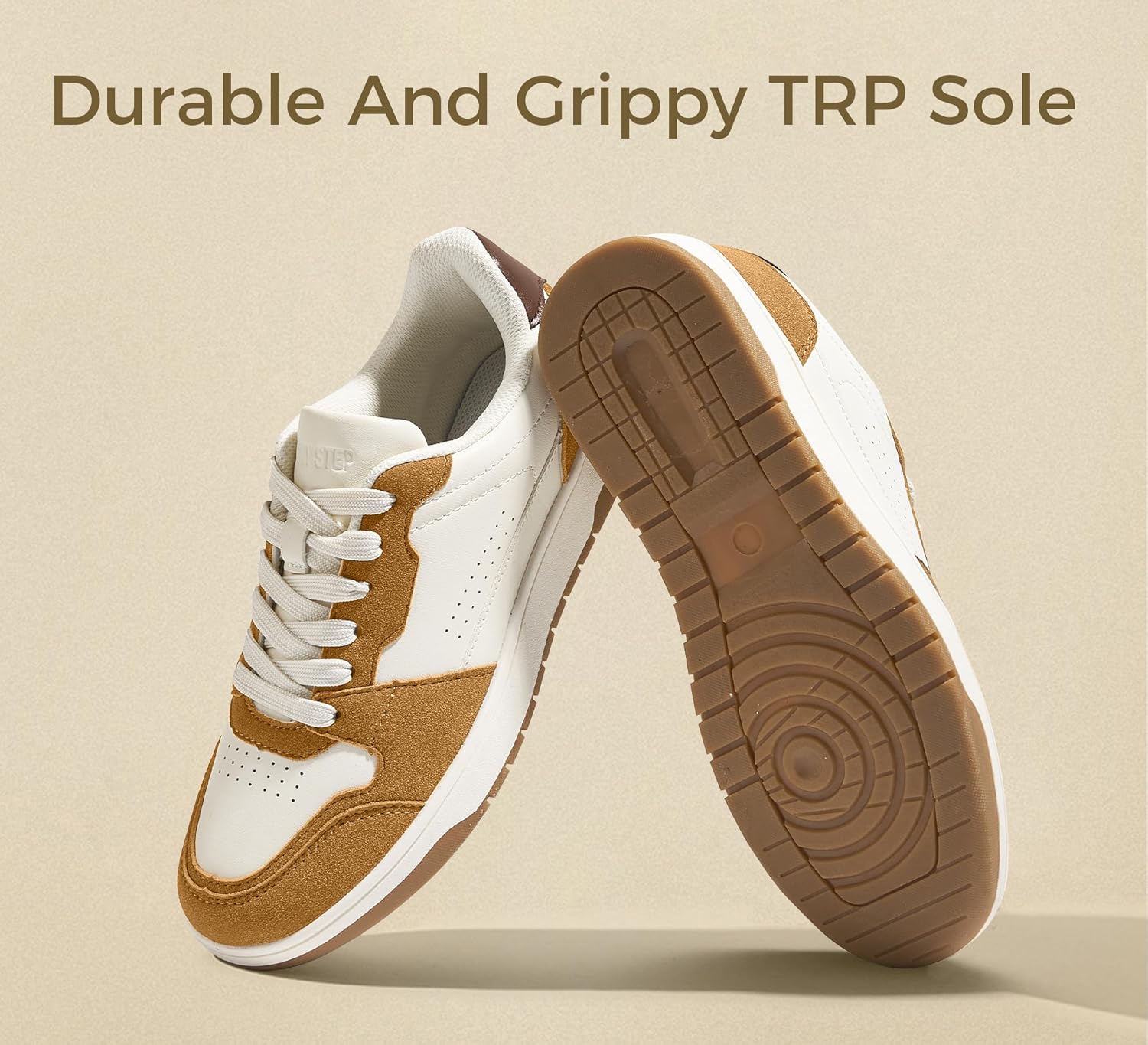 LUCKY STEP Men's Fashion Sneakers Lace Up Casual Low Top Anti-Slip Tennis Skateboard Basketball Walking Shoes - Image 5