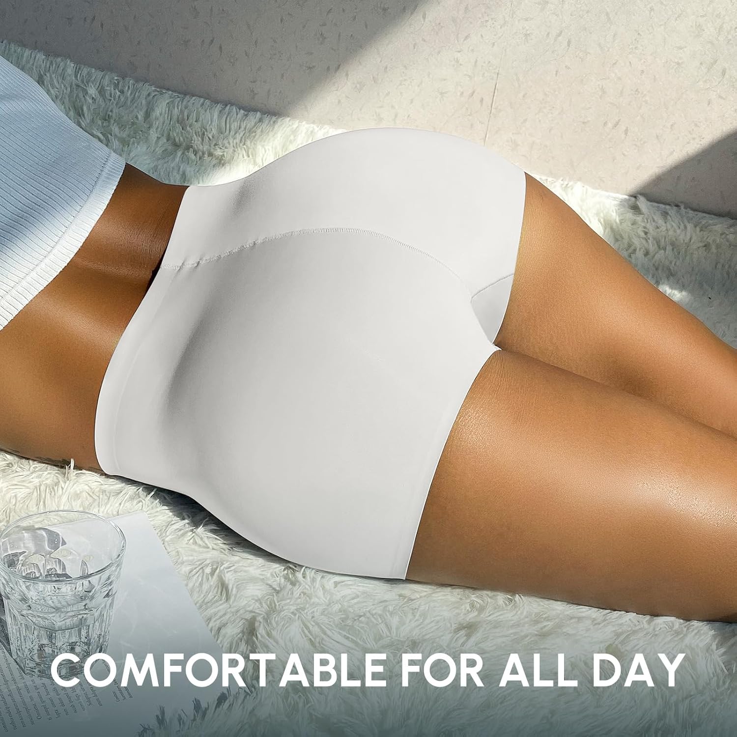 FallSweet BoyShort Underwear for Women No Show Seamless Panties Smooth Boxer Briefs Stretch Shorts - Image 4