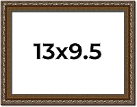 Vista 298 de Marco de fotos completo de madera dorada envejecida de 16 x 20 pulgadas con plexiglás acrílico UV, parte trasera de tablero de espuma y accesorios