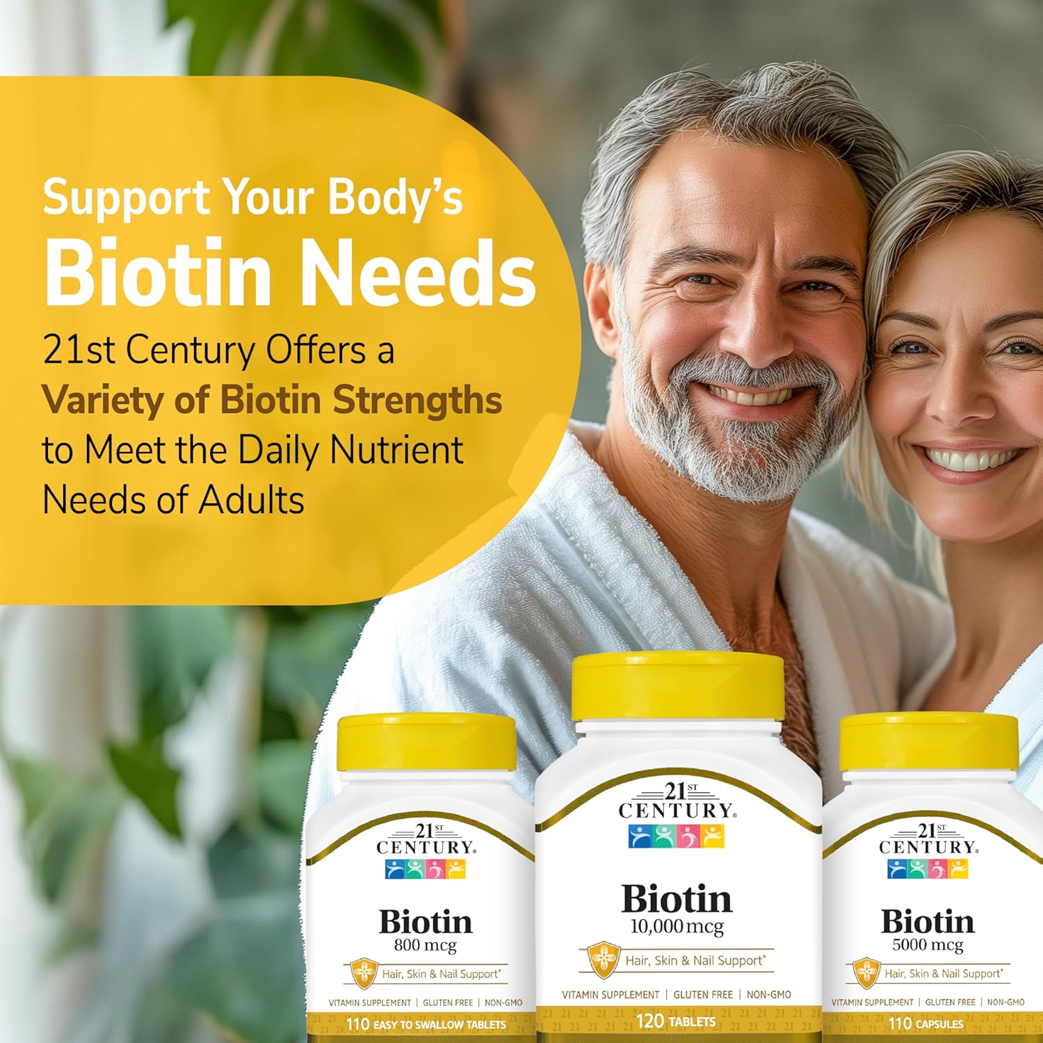 Biotina 10000 mcg 360 comprimidos 21st Century em promoção! Veja a oferta e mais achadinhos de Vitaminas & Suplementos 6 Hoje é o melhor dia para comprar Biotina 10000 mcg 360 comprimidos 21st Century com aquele preço maroto! Promoção! Aproveite a oferta! 6