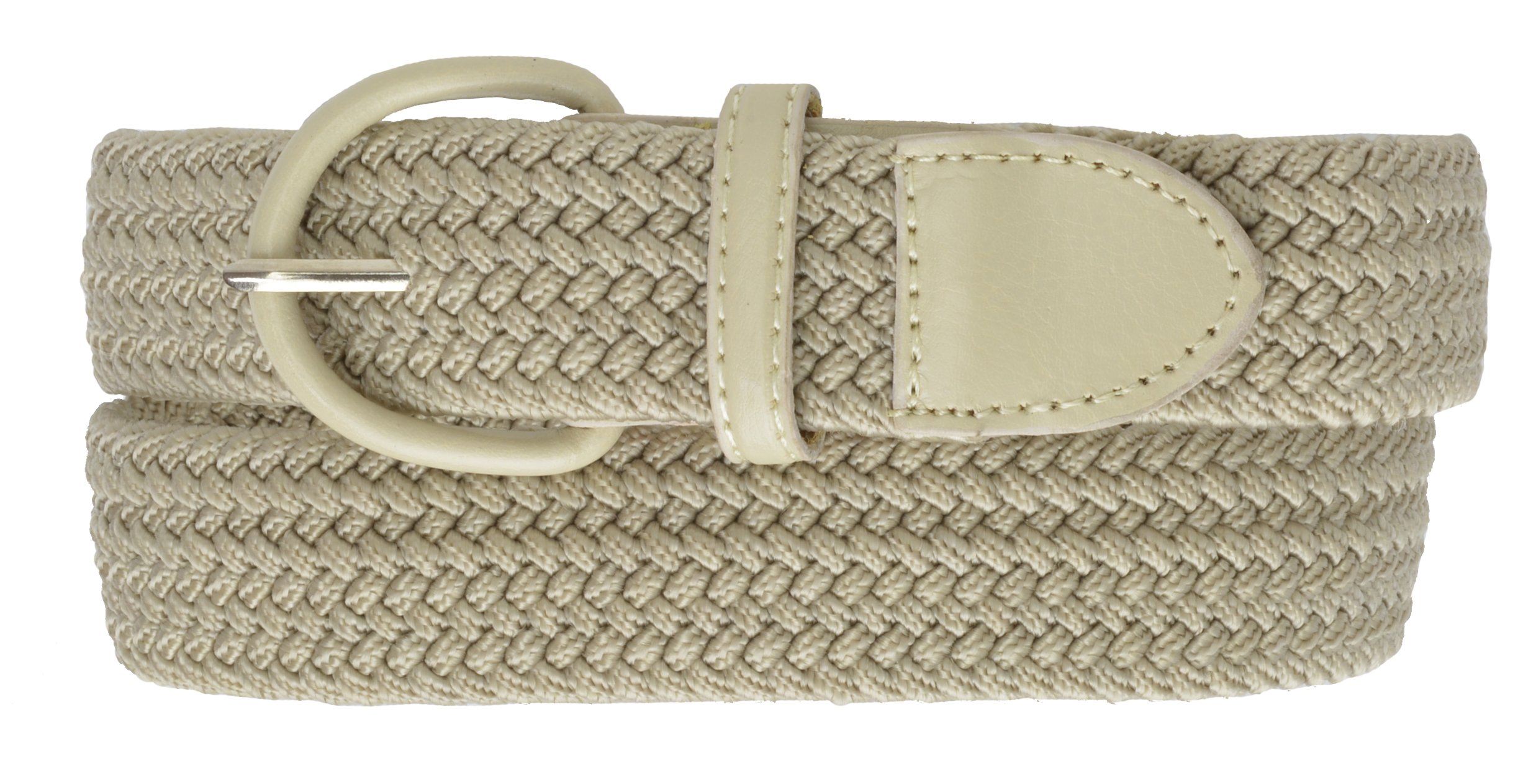 Marshal Cartera para hombre con hebilla elástica cubierta cinturón elástico trenzado (grande y alto disponible)