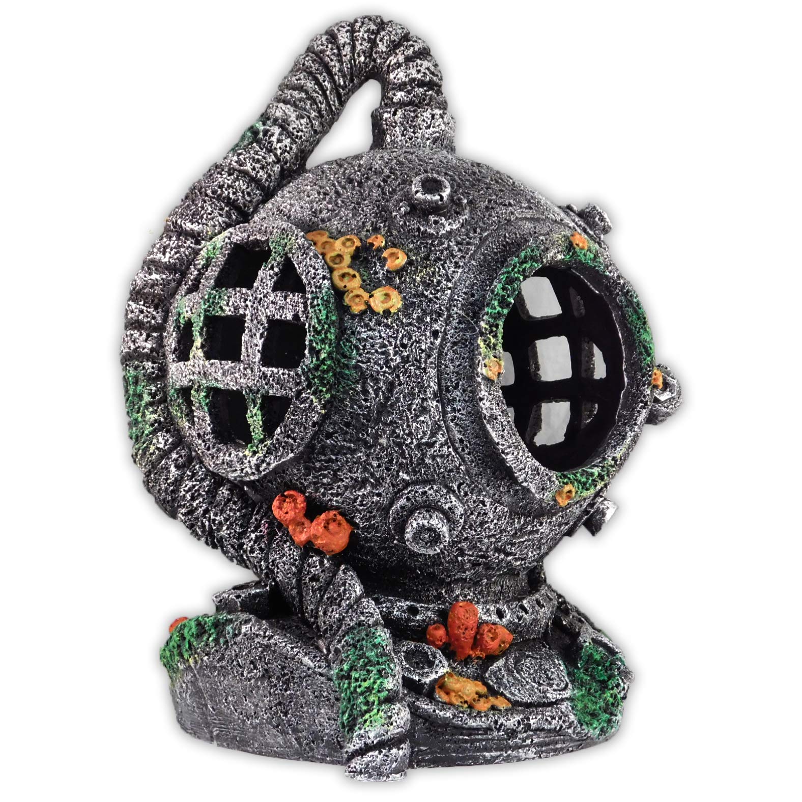 Aqua One Aquarium Fish Tank Divers Helmet - Medium Decor Ornament