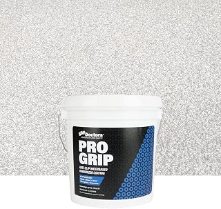 Pro Grip Rubberized Non-Skid Spray Coating (Gallon, White) for Decks, Floors, Boats & Courts – Non-Slip Rubber Paint for Concrete, Wood, Metal & Fiberglass