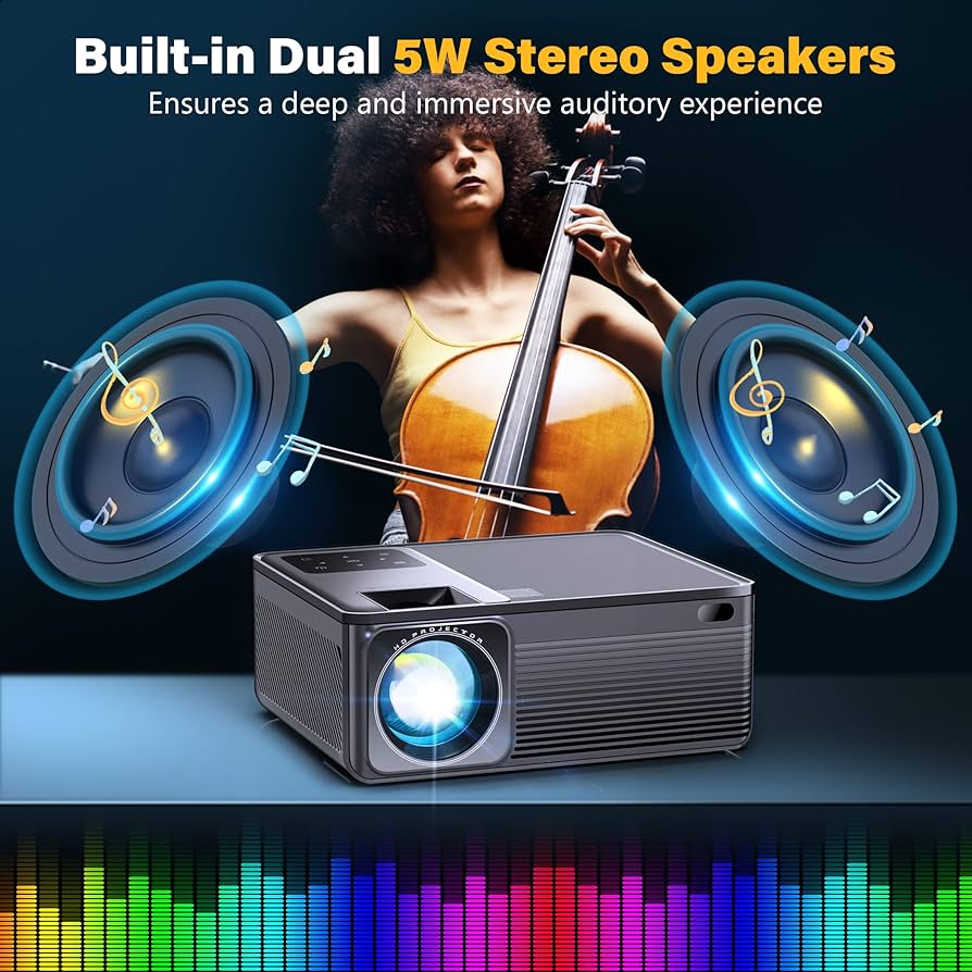 たけ Bayou HP 2枚 3ED 英語 Amazon.com: 1080P Projector with 5G WiFi and Bluetooth