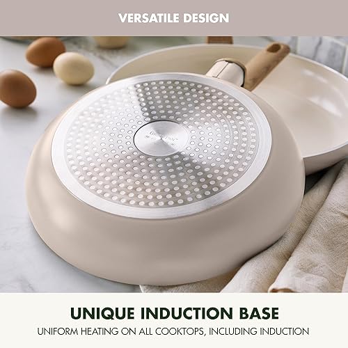 Miniatura 5 de GreenPan Rio Essence Wood - Juego de utensilios de cocina de 10 piezas (ollas y sartenes), cerámica antiadherente saludable, revestimiento sin PFOA