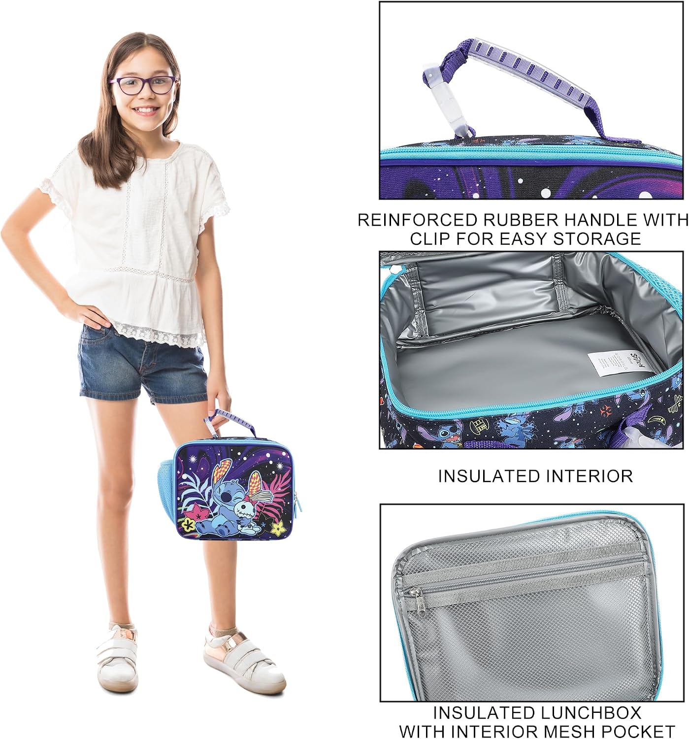 Disney's Stitch Tropical Galaxy Insulated Lunch Kit