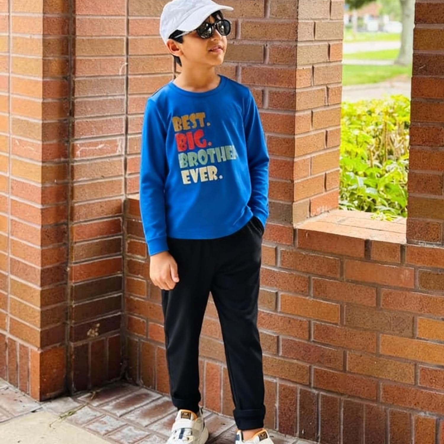 BIG ELEPHANT 3 Pack Boys Sweatpants, Youth Cotton Athletic Joggers Pants with Pockets and Drawstring - Image 4