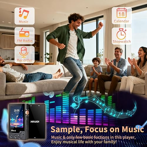 Miniatura 3 de iRver3 Reproductor MP3 Clear HiFi Stereo Sound 32GB Bluetooth Reproductor de música con radio FM Grabadora de voz expandible hasta 128GB