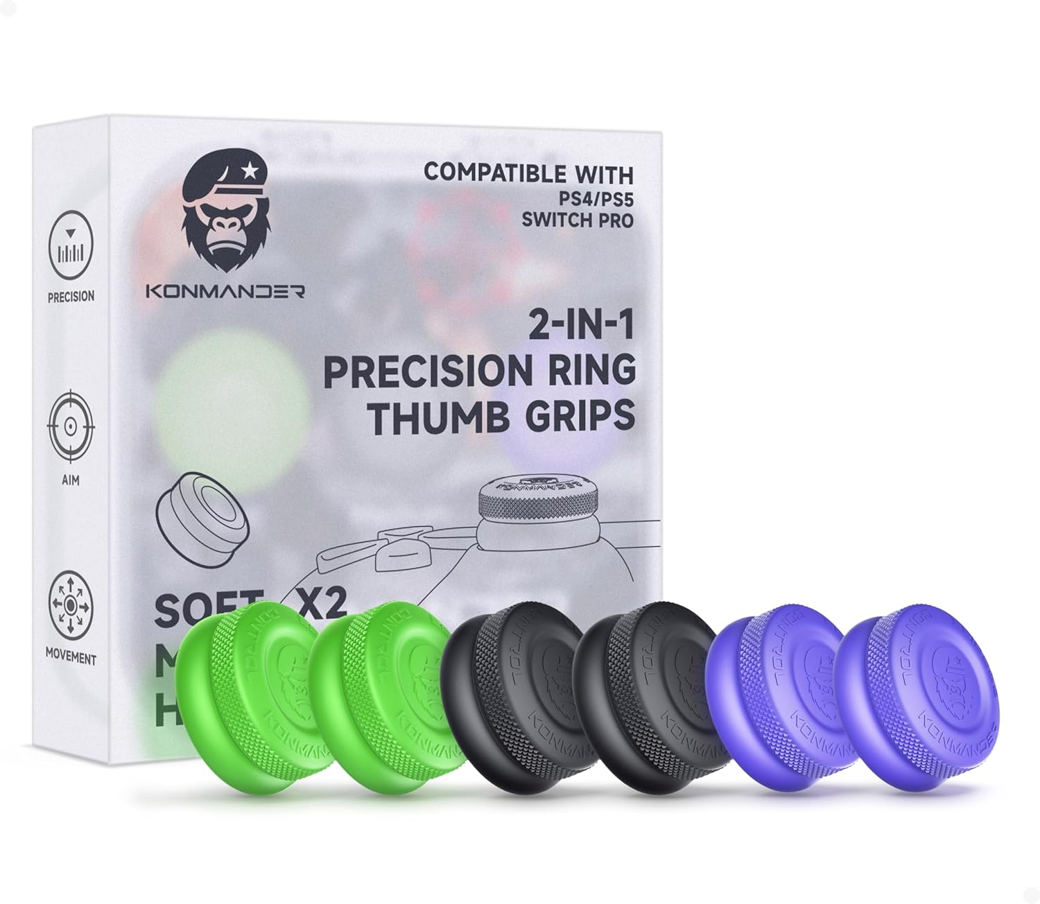 2-in-1 Precision Rings Thumb Grips...