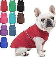 Vista 17 de Chaleco de forro polar para perro, ropa de invierno para mascotas para perros pequeños, niño o niña, suéter cálido de forro polar para cachorros