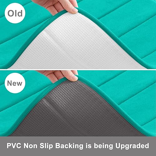 Miniatura 4 de Buganda - Tapete de baño de espuma viscoelástica, ultrasuave y antideslizante, absorbe el agua, lavable a máquina, tapete de baño, ducha y tina, 30