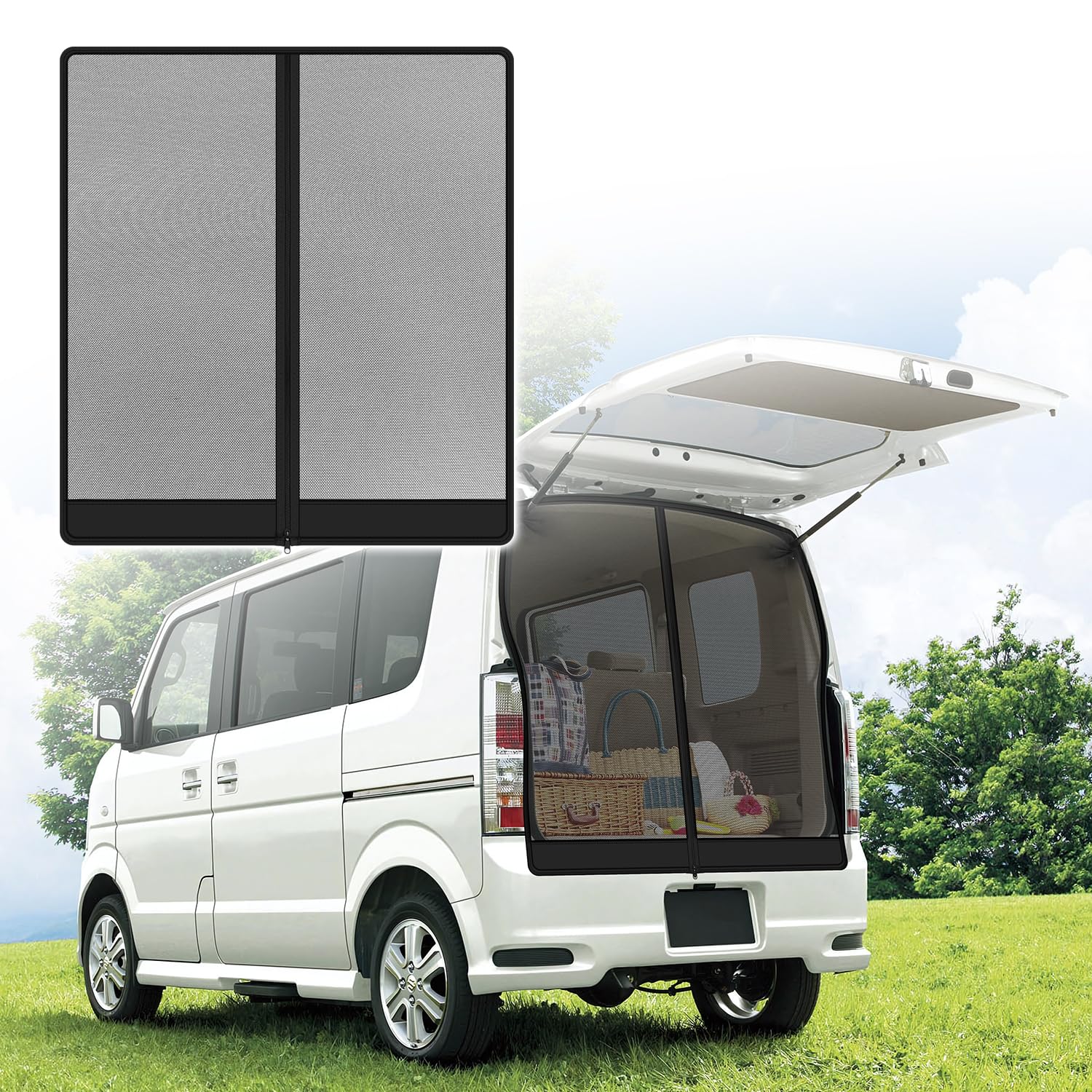 Amazon.co.jp: Vidoya 車用 防虫ネット バックドア用 エブリイ