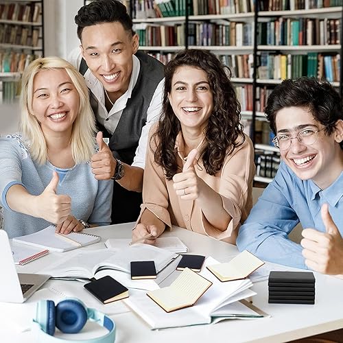 Miniatura 2 de 20 cuadernos clásicos de 4 x 2.5 pulgadas para escribir, cuaderno de notas rayado a rayas, diario de 50 páginas para hombres, de cubierta suave,