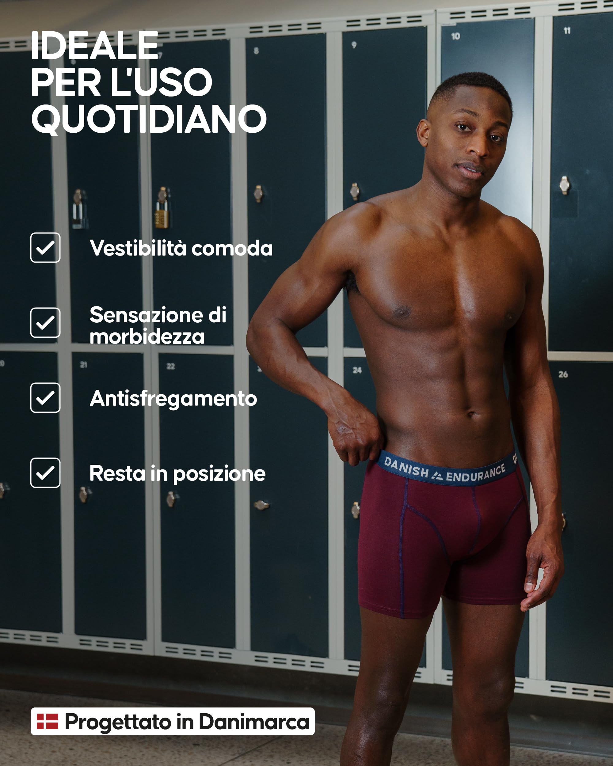 DANISH ENDURANCE Boxer Uomo Cotone Elasticizzato, Boxer a Pantaloncino Comodi e Traspiranti, Cuciture Piatte, con o Senza Patta Frontale, 6 Paia