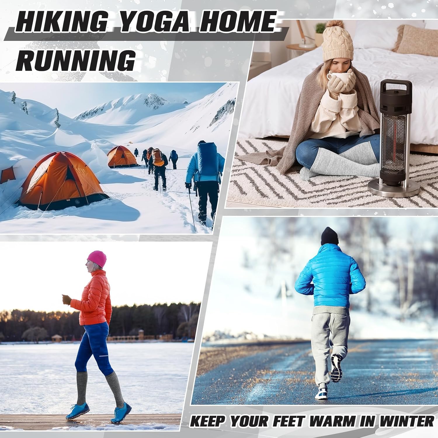 4 Pairs Alpaca Wool Socks for Women Men Thermal Winter Hunting Socks Moisture Wicking Hiking - Image 7