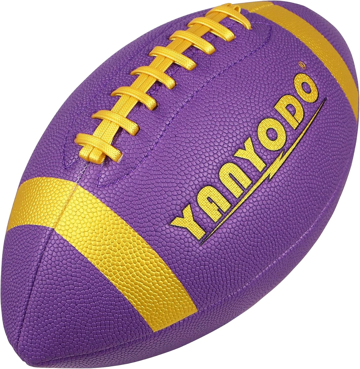 6 Pack Football Size 6/9 Official Sized Ball with Textured Grip for Youth High School&College Practice, Match and Scrimmage Play Indoors & Outdoors All Weather Use with Pump