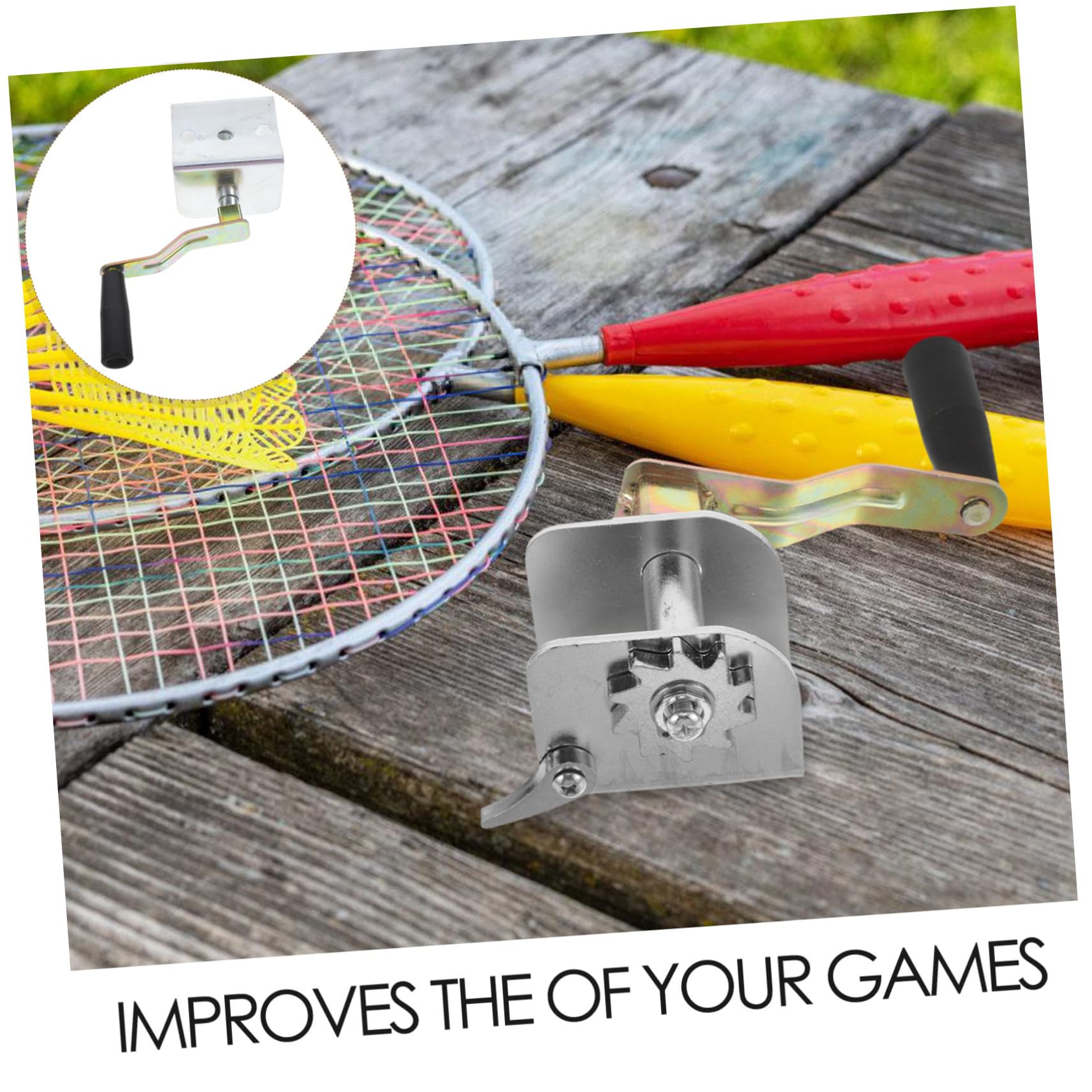 TOYANDONA Tenditore Stabile e Affidabile per Pali da Badminton e Pallavolo in Ferro Argento Migliora L'esperienza di Gioco per Uso All'aperto in Comunità