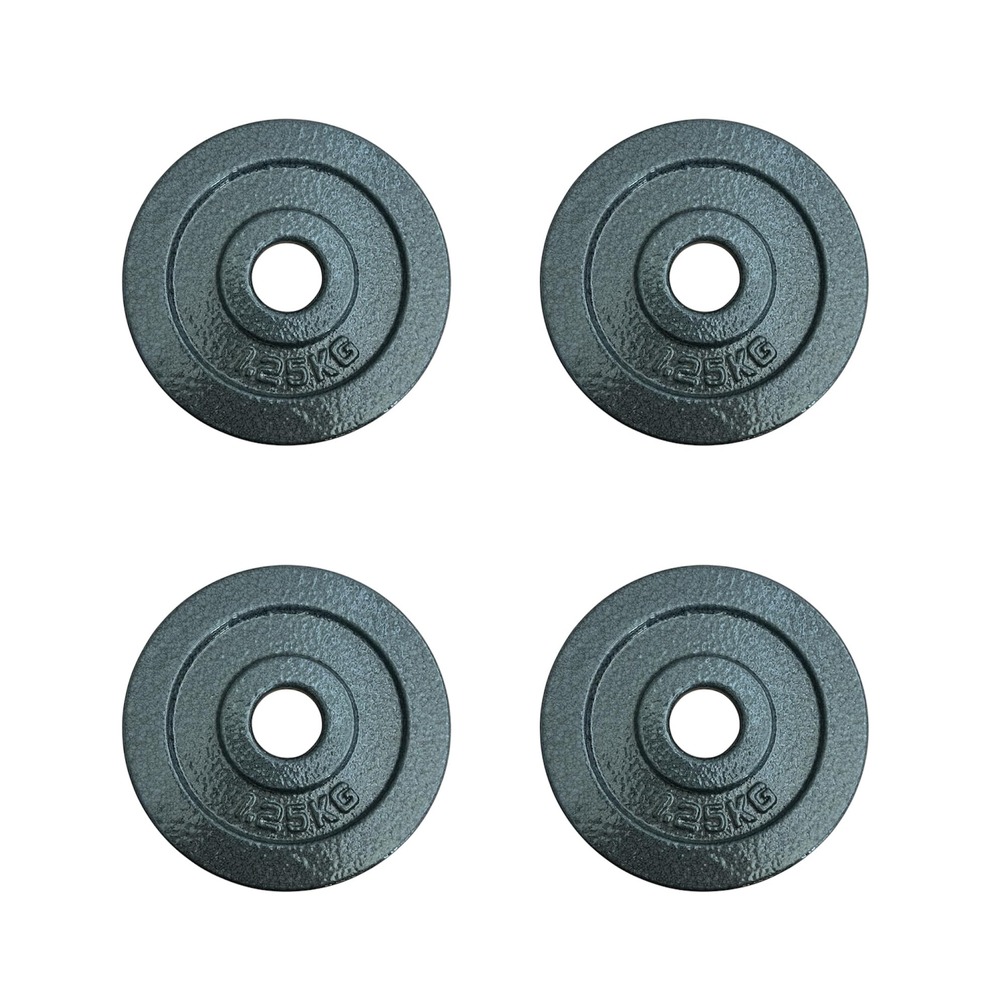 Chase Fitness Cast Iron Weight Plates, 1.25kg - 20kg, 1-Inch Hole, for Barbell and Dumbbell Training (1.25KG X 4)