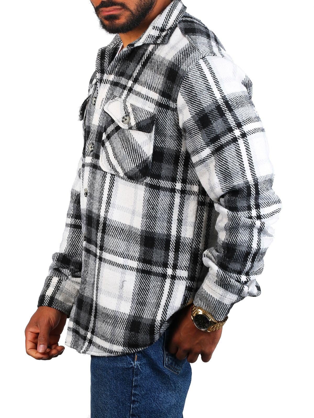 Carisma Herren warmes Flanell Holzfäller Karo Hemd Dicke weiche Qualität Regular fit kariert 8615