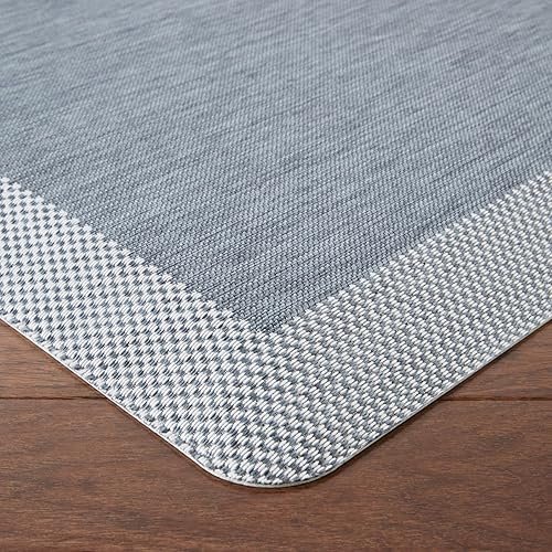 Miniatura 4 de Martha Stewart Mira Modern - Tapete de cocina jaspeado antifatiga con infusión de aire, azul, 19.6 x 39 pulgadas