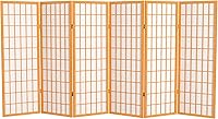 Vista 12 de Pantalla Shoji para ventana corta de 4 pies - Nogal - 3 paneles