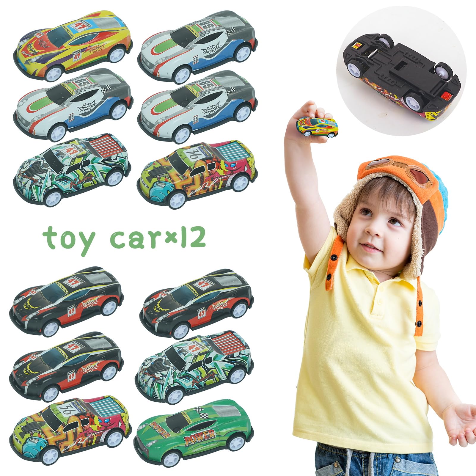 foci cozi, 63PCS Traffic Cones Checkered Flag Set- Race Car Birthday Decorations Party Favor Supplies, Soccer Training Cones for Kids,7 Inch