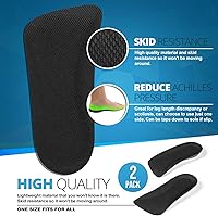 Vista 2 de Half Elevator Insole for Women - 1/2 inches (2 Pack) Breathable Lightweight Height Increase Heel Lift Insert
