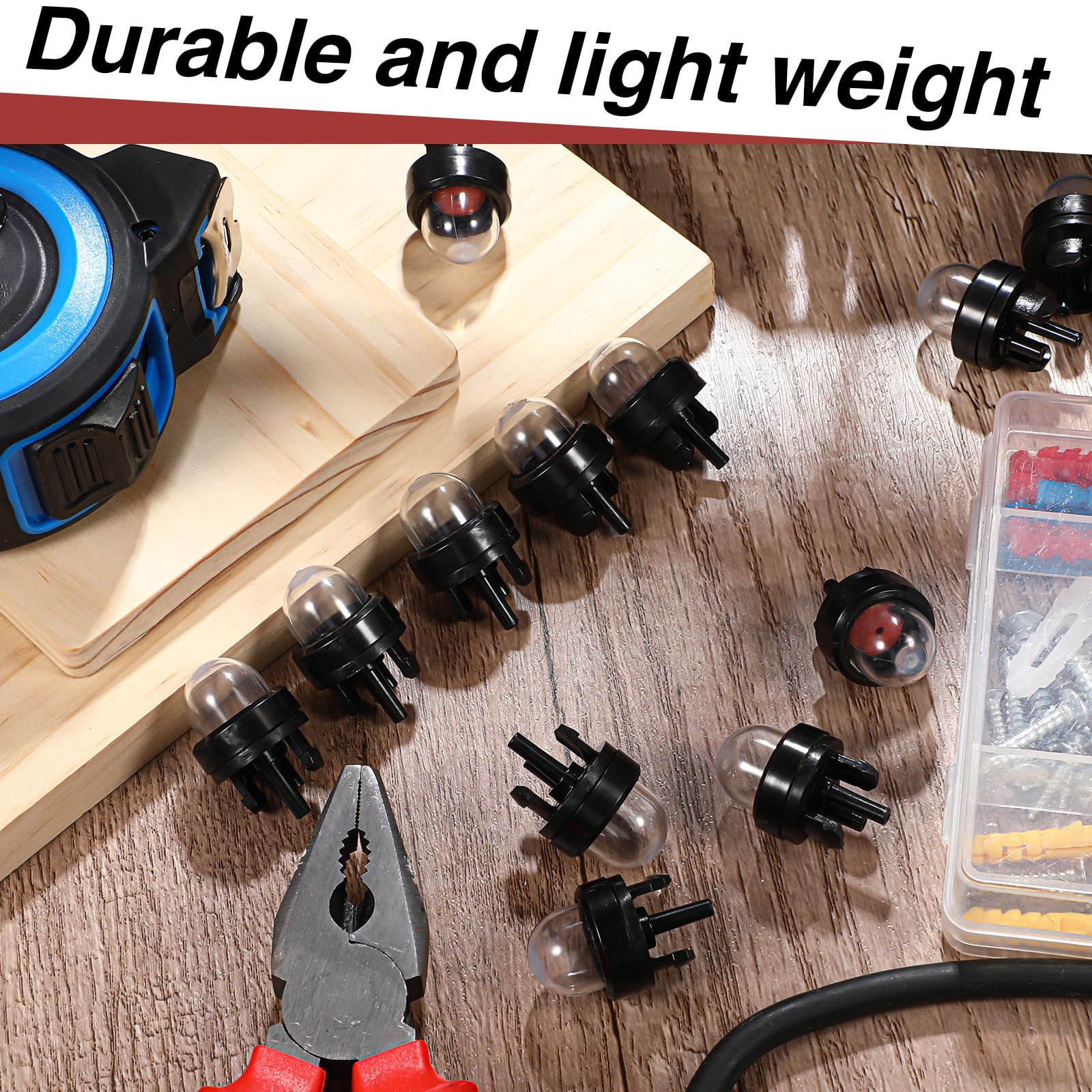Kit 6 Primer Bulb Per Motoseghe E Attrezzi Da Giardino | Compatibile Con Husqvarna Poulan Craftsman | Sostituzione 188-512 - Foto 9